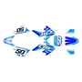 honda crf50 graphics kit 2004-2012 evo series blue