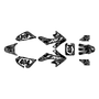 honda crf50 graphics kit 2004-2012 invasion series smoke