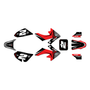 honda crf50 graphics kit 2004-2012 lightning series red
