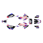 honda crf50 graphics kit 2013-2026 fresh series red-blue