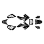 honda crf50 graphics kit 2004-2012 rebel series white