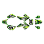 honda crf50 graphics kit 2013-2026 invasion series green