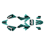 honda crf50 graphics kit 2004-2012 split series teal-shift