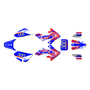 honda crf50 graphics kit 2004-2012 surfsup series red-blue