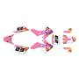 honda crf50 graphics kit 2004-2012 throwback series pink