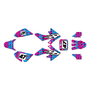 honda crf50 graphics kit 2004-2012 thunder series magenta