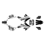 honda crf50 graphics kit 2004-2012 usa series white