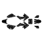 honda crf50 graphics kit 2013-2026 shatter series smoke