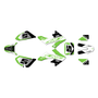 honda crf50 graphics kit 2004-2012 venom series green