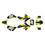 honda crf50 graphics kit 2013-2026 spear series yellow