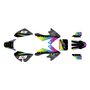 honda crf50 graphics kit 2004-2012 voltiac series rainbow