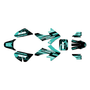 honda crf50 graphics kit 2013-2026 warrior series teal