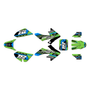honda crf50 graphics kit 2013-2026 warrior series green