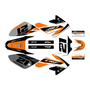 honda crf80 graphics kit 2011-2016 crew series orange
