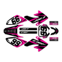 honda crf80 graphics kit 2004-2010 division series magenta