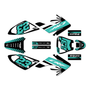 honda crf70 graphics kit all years fasthouse series teal