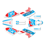 honda crf70 graphics kit all years fasthouse series white-red-blue