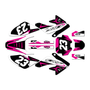 honda crf80 graphics kit 2004-2010 evader series magenta