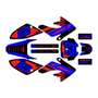 honda crf80 graphics kit 2011-2016 fh series red-blue