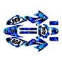 honda crf80 graphics kit 2004-2010 invasion series blue