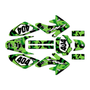 honda crf80 graphics kit 2004-2010 invasion series green