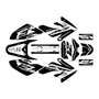 honda crf80 graphics kit 2004-2010 lethal series white