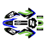 honda crf80 graphics kit 2011-2016 lightning series green