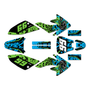 honda crf70 graphics kit all years revolt series green