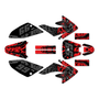 honda crf70 graphics kit all years revolt series smoke