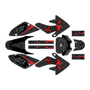 honda crf80 graphics kit 2004-2010 pecker series red-shift