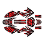 honda crf80 graphics kit 2004-2010 prime series red