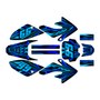 honda crf80 graphics kit 2004-2010 prime series blue