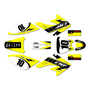 honda crf70 graphics kit all years speed series yellow