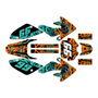 honda crf80 graphics kit 2004-2010 revolt series teal