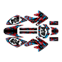 honda crf80 graphics kit 2004-2010 shatter series red-cyan