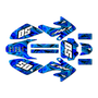 honda crf80 graphics kit 2011-2016 snagged series blue