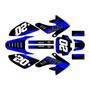 honda crf80 graphics kit 2011-2016 spear series blue