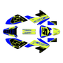 honda crf70 graphics kit all years venom series yellow