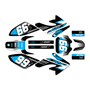 honda crf80 graphics kit 2011-2016 turbo series cyan