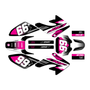 honda crf80 graphics kit 2004-2010 turbo series magenta
