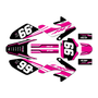honda crf80 graphics kit 2004-2010 viper series magenta