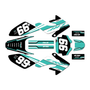 honda crf80 graphics kit 2004-2010 viper series turquoise