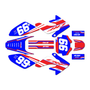 honda crf80 graphics kit 2011-2016 viper series red-blue