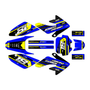 honda crf80 graphics kit 2011-2016 warrior series blue