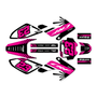 honda crf100 graphics kit 2004-2010 fh series magenta