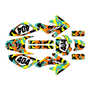 honda crf100 graphics kit 2011-2016 invasion series orange