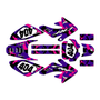 honda crf100 graphics kit 2011-2016 invasion series purple