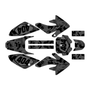 honda crf100 graphics kit 2011-2016 invasion series smoke