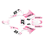 honda crf110f graphics kit 2013-2018 fh series pink