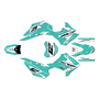 honda crf110f graphics kit 2013-2018 lethal series teal